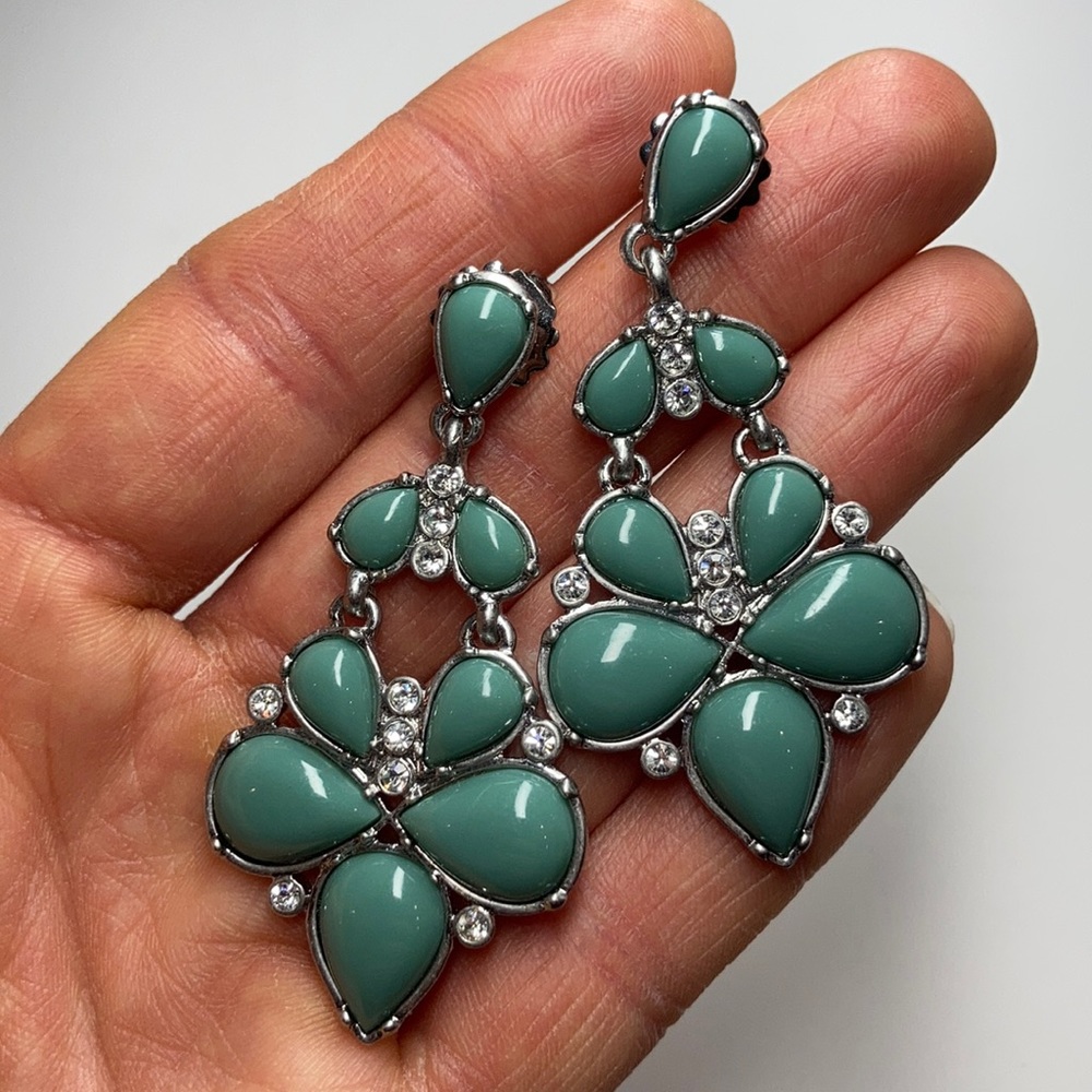Lia Sophia Emerald Green Earrings
